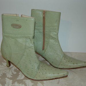 Exotic Leather Boots/VERTHALI/Chic Ankle Boot